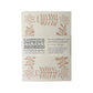faint pink folk art place cards 