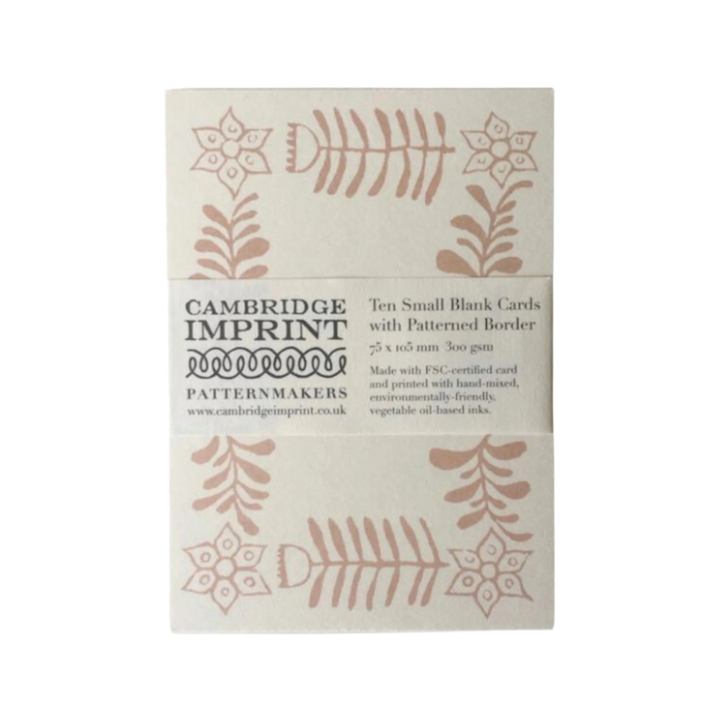 faint pink folk art place cards 