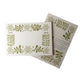 green flower design place cards 10 pack