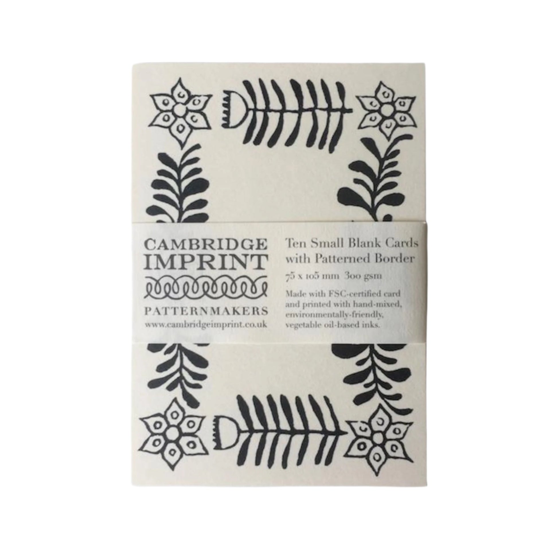 Patterned Placecards - Set of 10 / Blue-Black