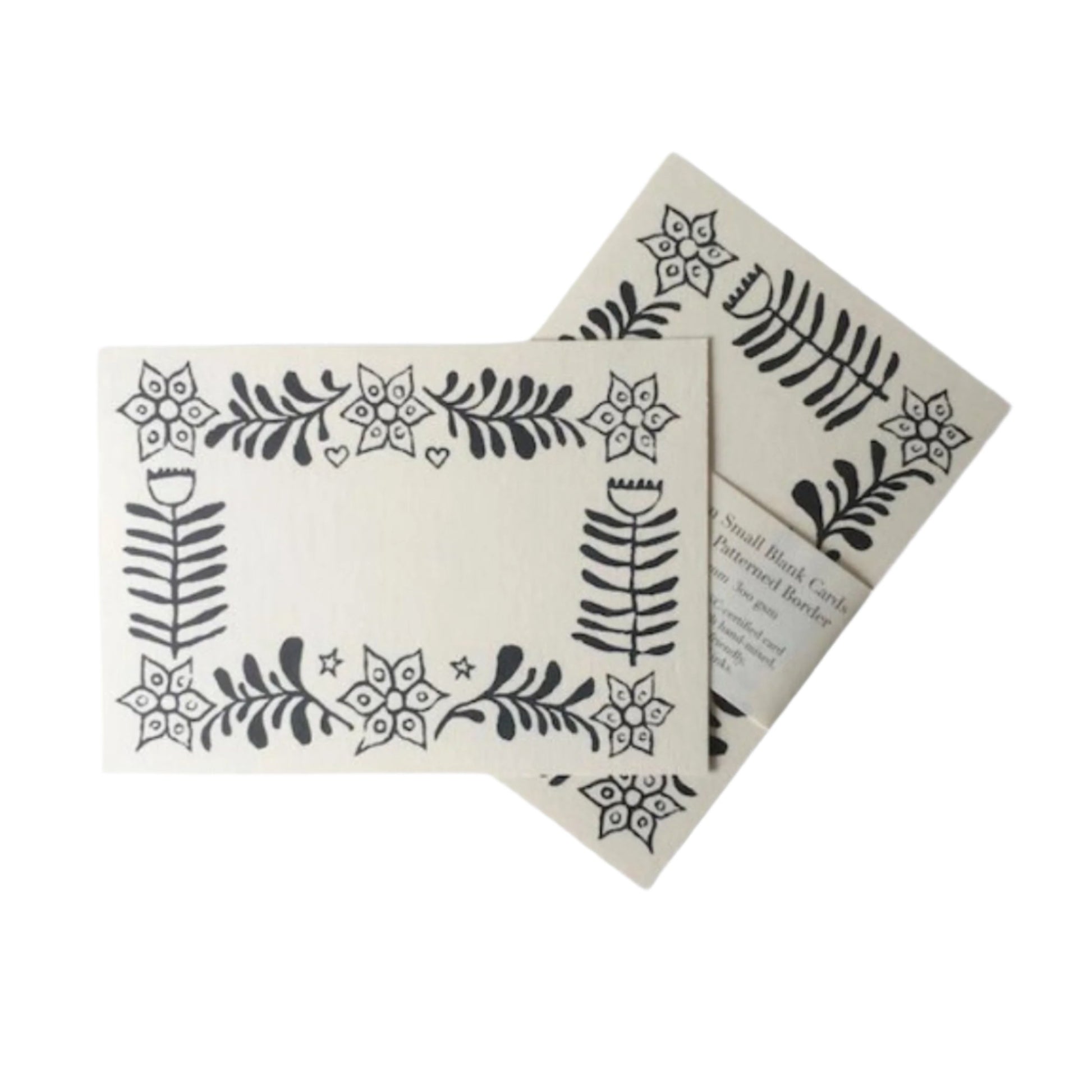 Patterned Placecards - Set of 10 / Blue-Black