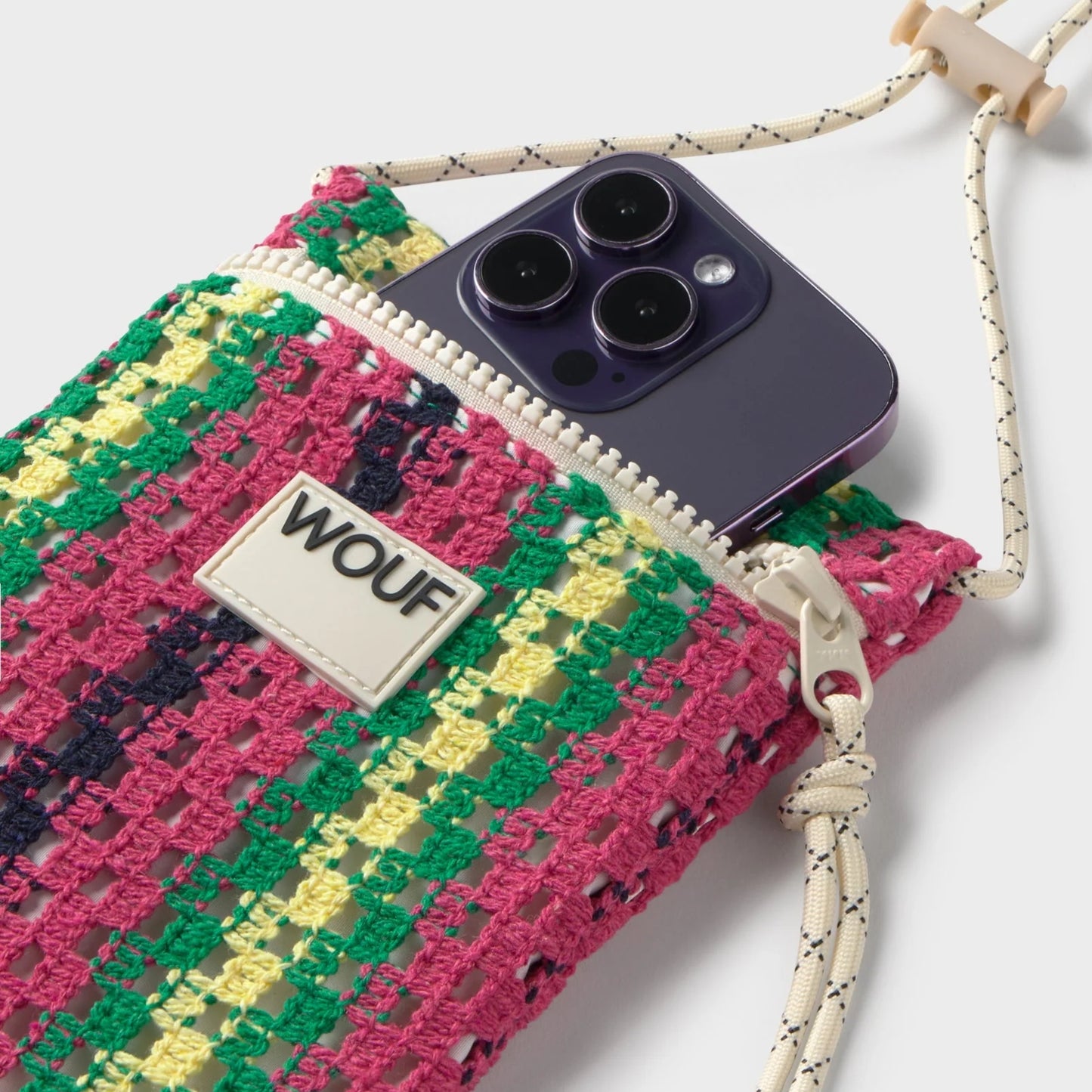 Wouf Crochet Phone Bag - Tramontane