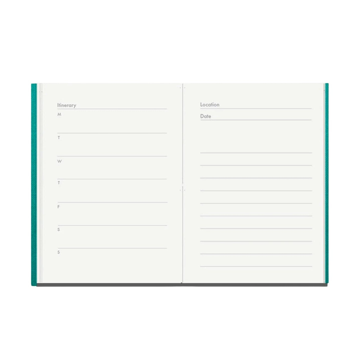 A6 Pocket Travel Diary Inside Pages