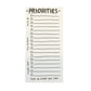Priorities Notepad