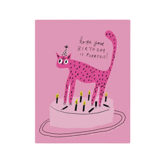 Purrfect Birthday Cat Card