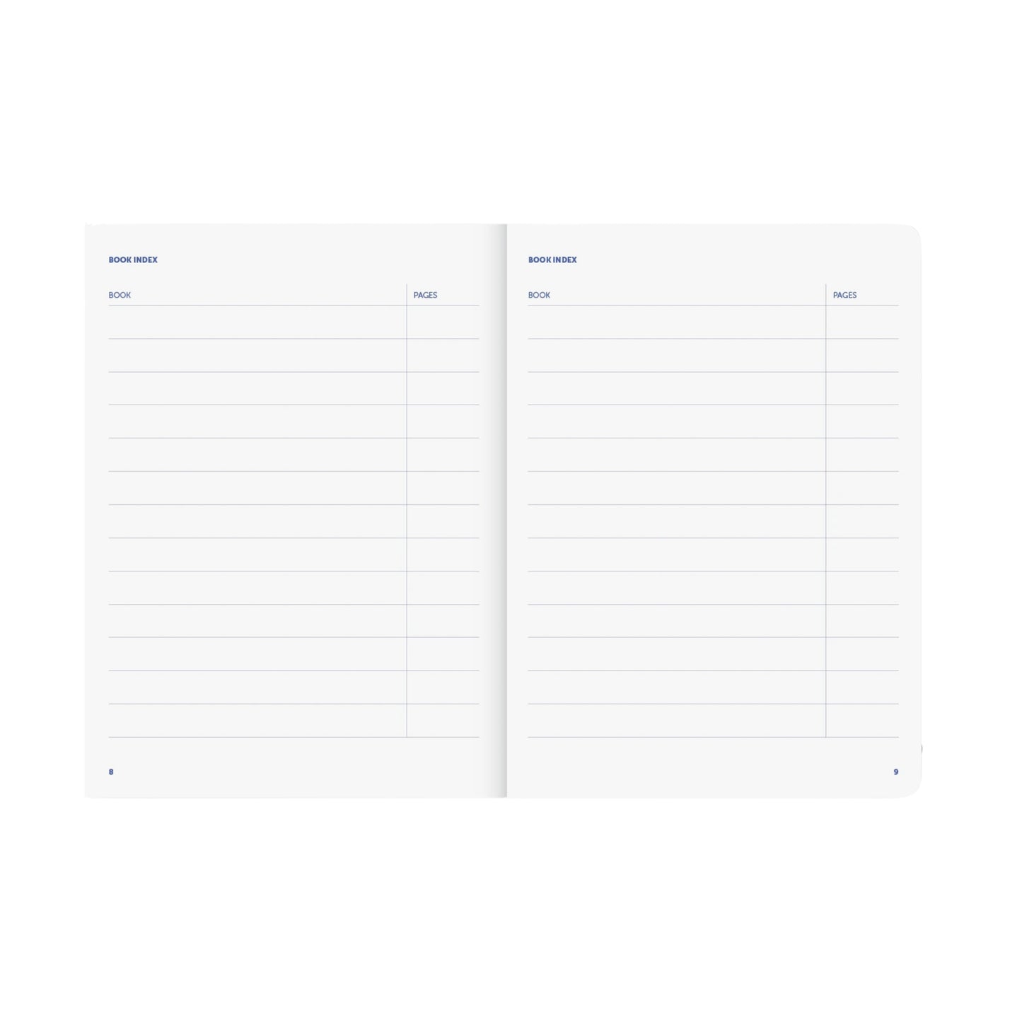 Journal for books