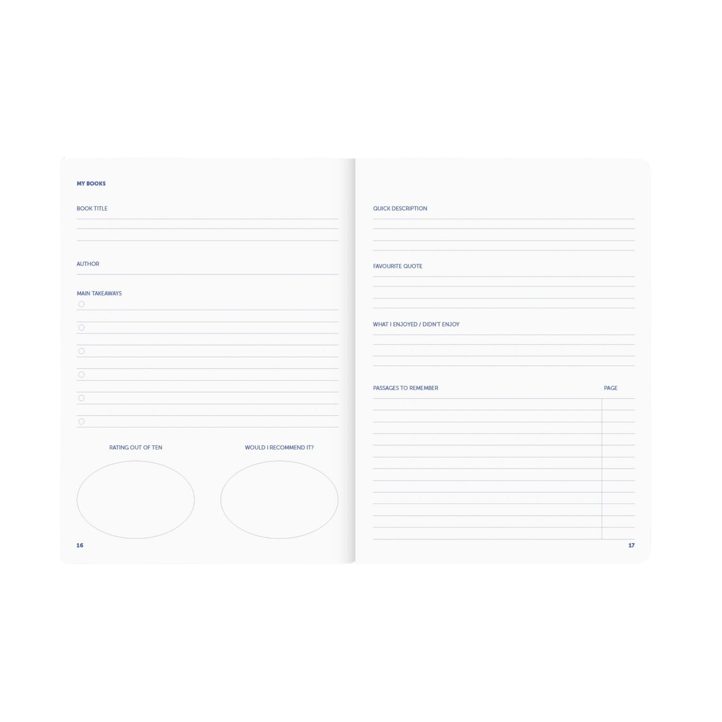 Journal for Documenting your Books
