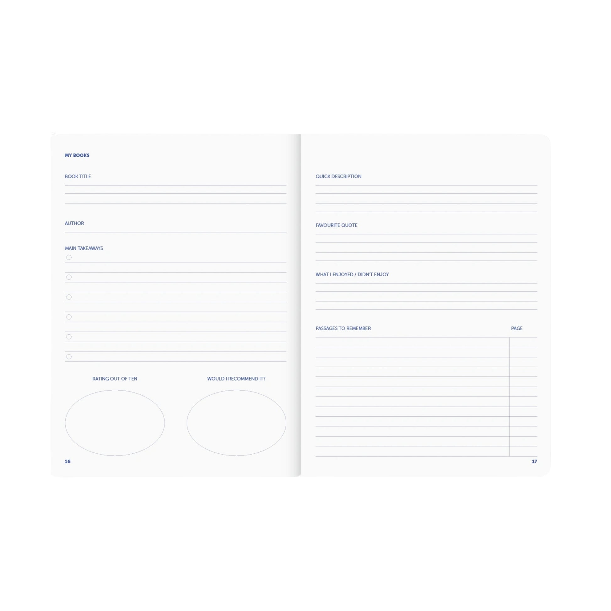 Reading Journal - Circle