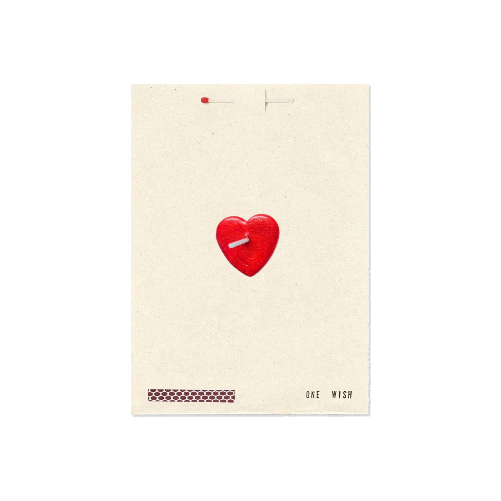 Bright Red Heart Card