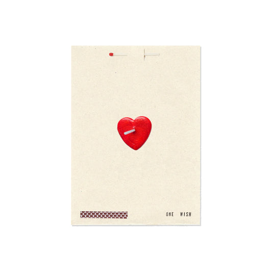 Bright Red Heart Card