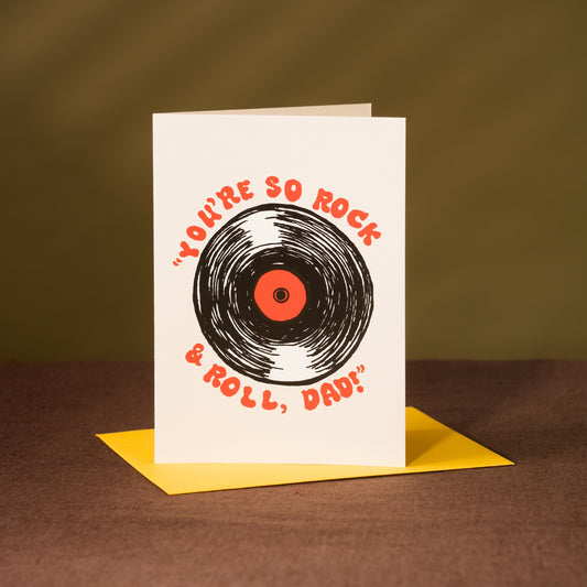 Rock and Roll Dad Card