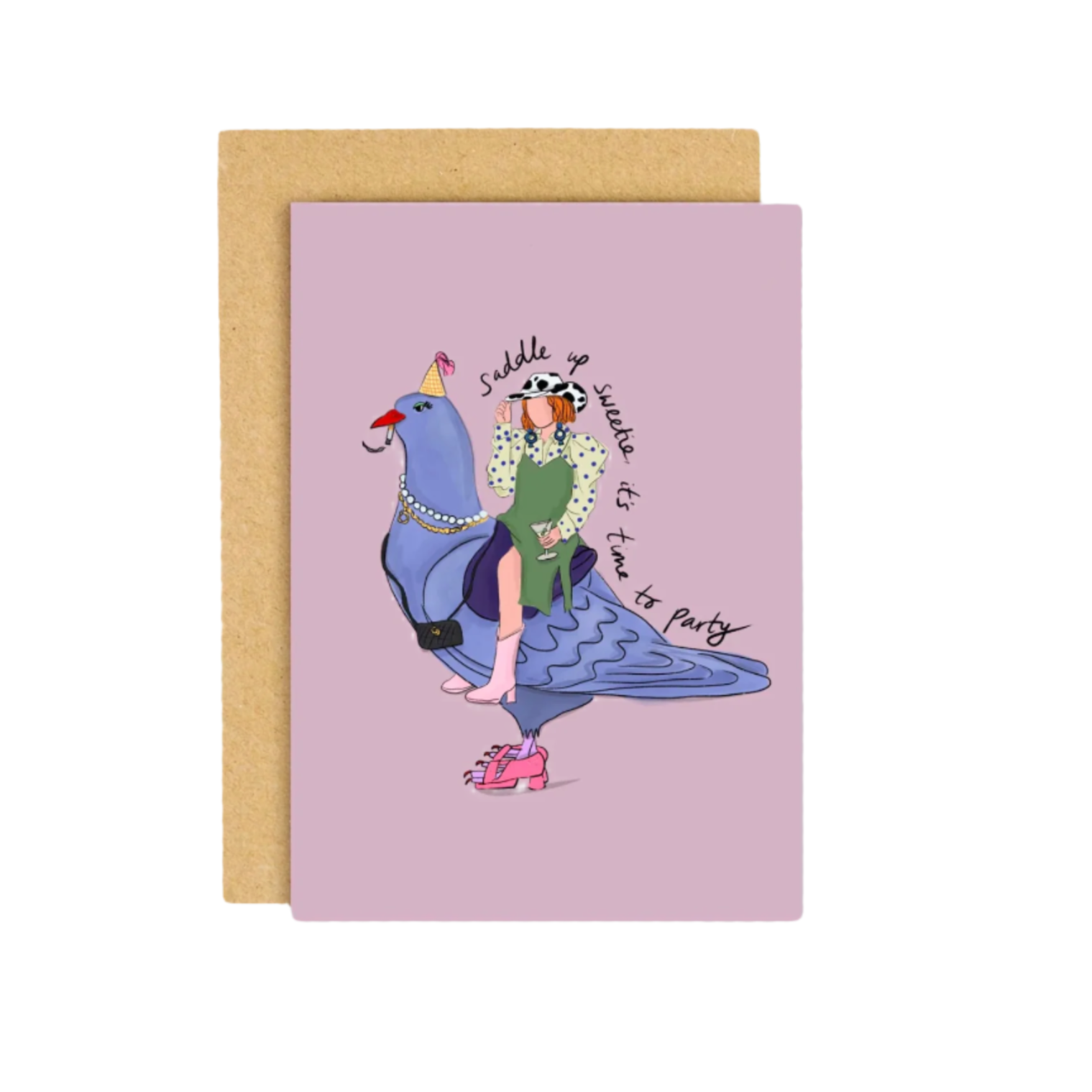 Saddle Up It's Time to Party Card