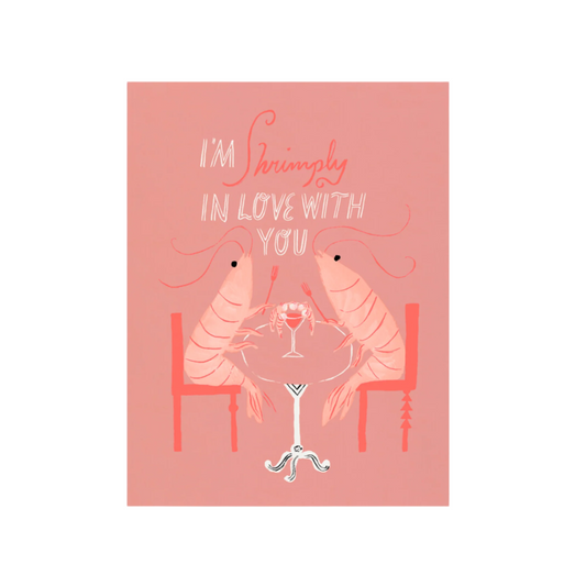 Shrimply In Love Card