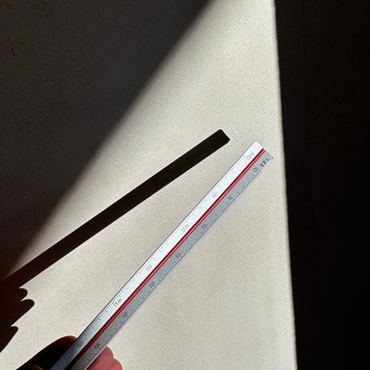 Triangular Scale Ruler - Silver