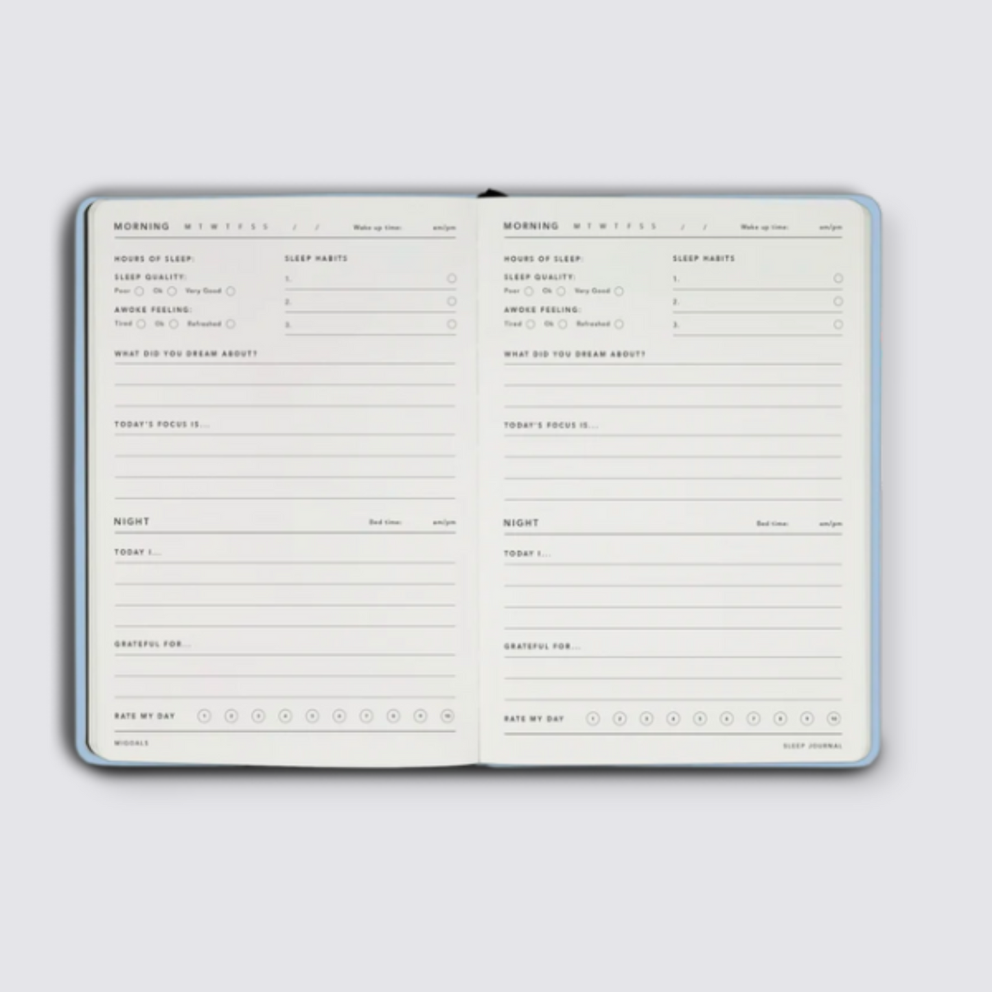 Sleep Journal Inside Layout