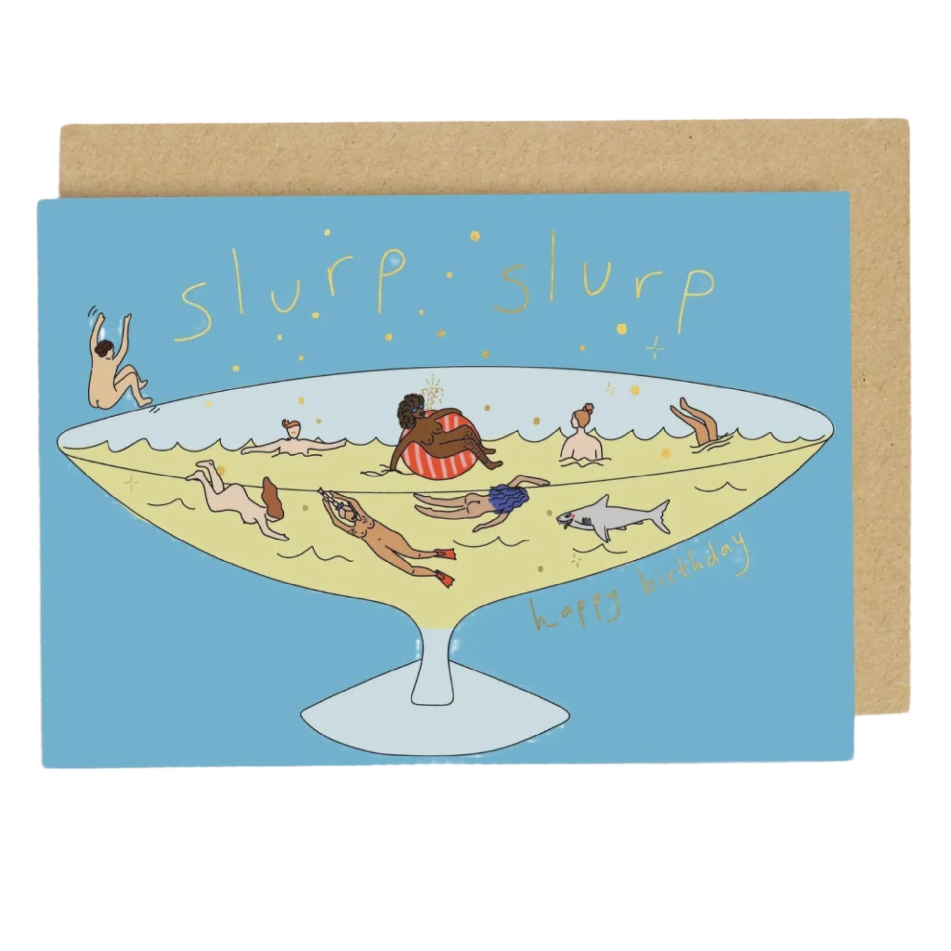 Slurp Slurp Birthday Card