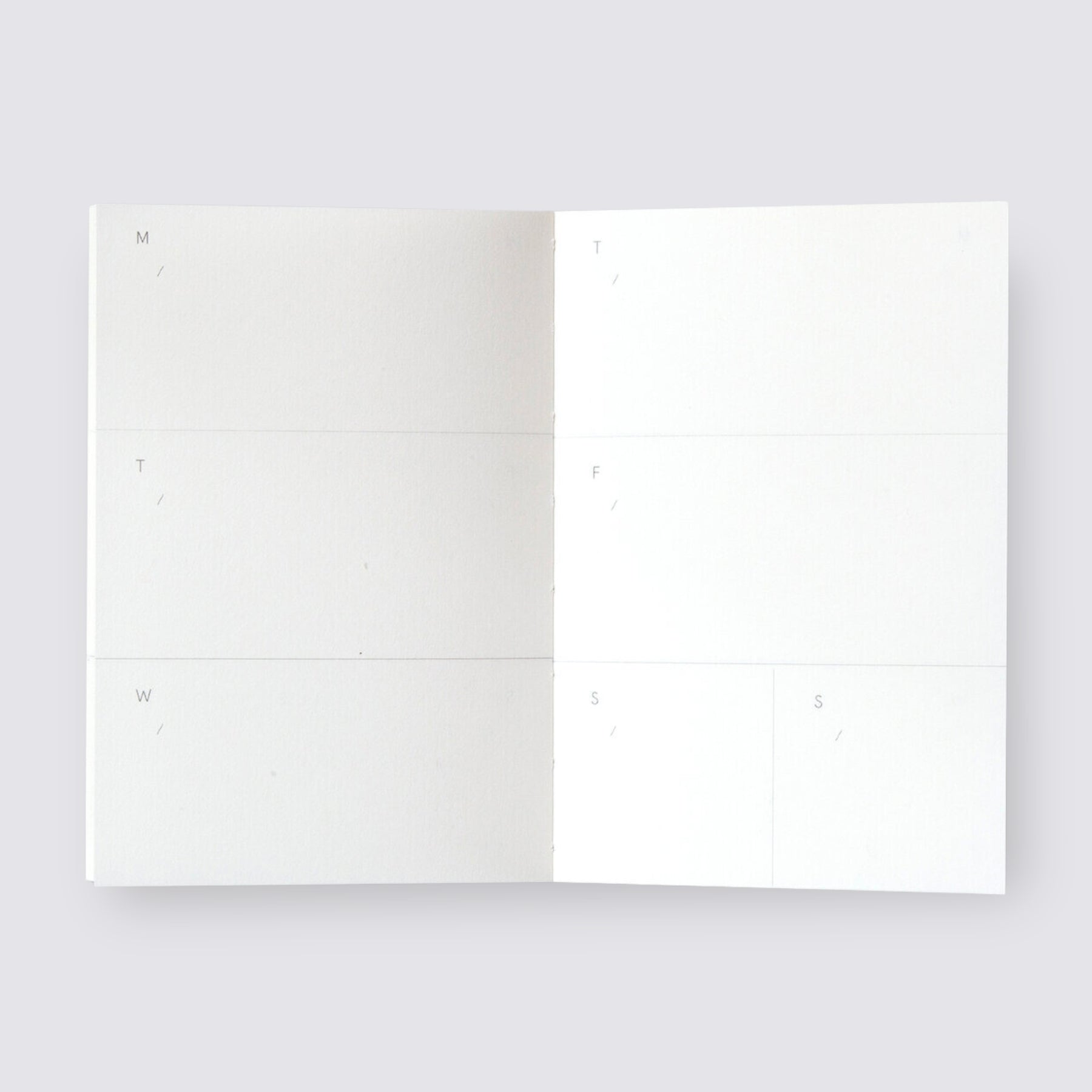 Layflat Weekly Undated Pocket Planner - Enid Green and Pink