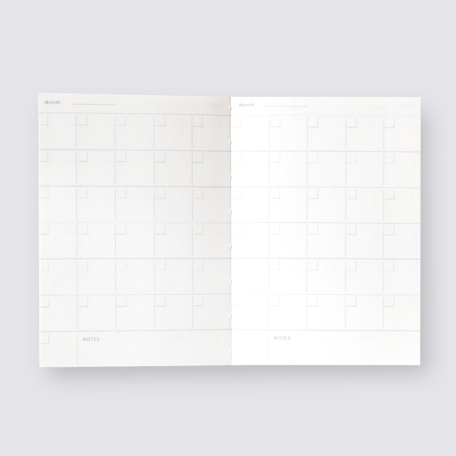 Layflat Weekly Undated Pocket Planner - Enid Green and Pink