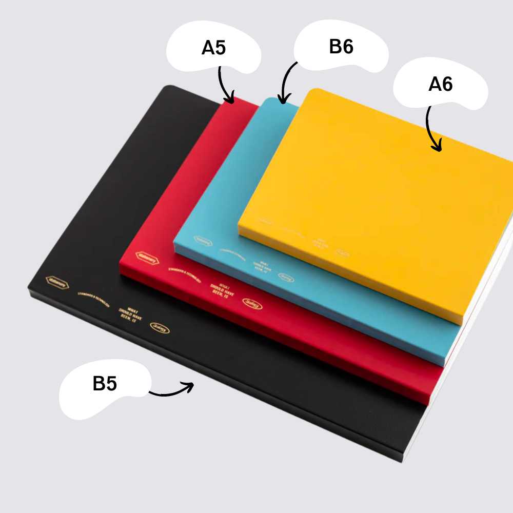 365 Days Graph Notebook - A5 / Cloud Grey