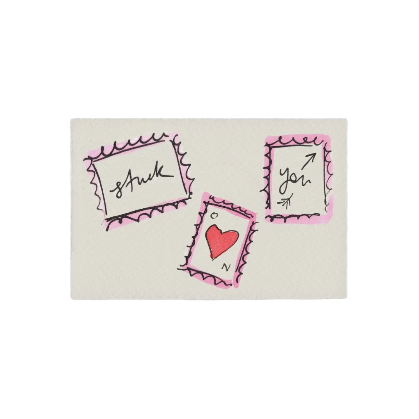 Stuck On You Valentine Card