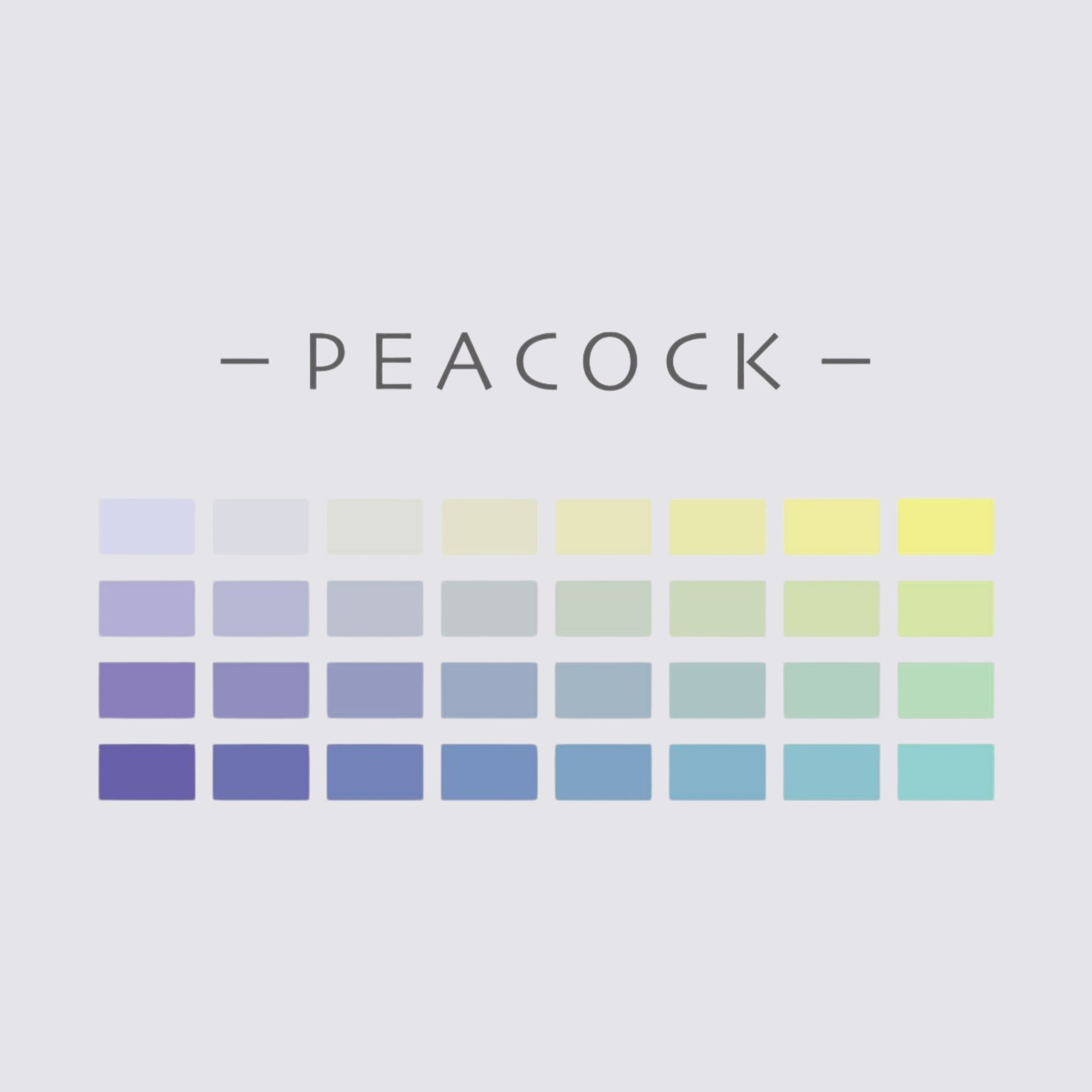 Swatch Card Sticker - Peacock