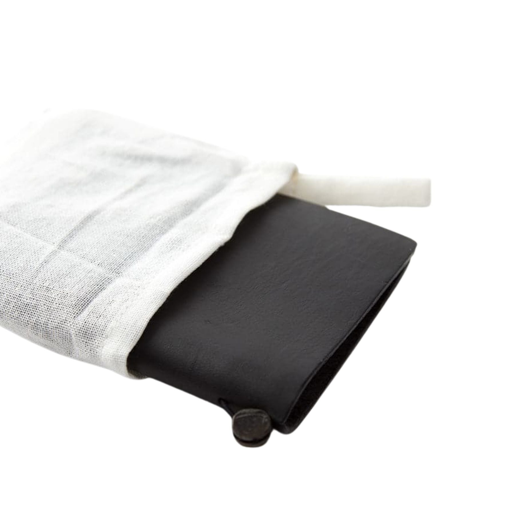 Leather Passport Notebook - Black