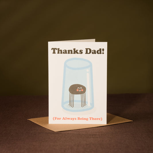 Thanks Dad Spider Card