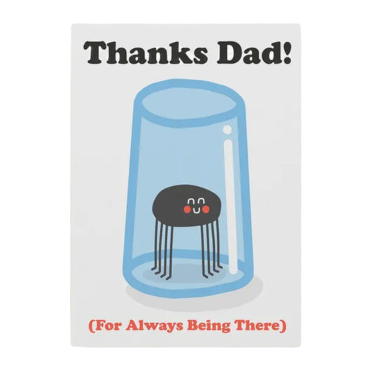 Thanks Dad Spider Card