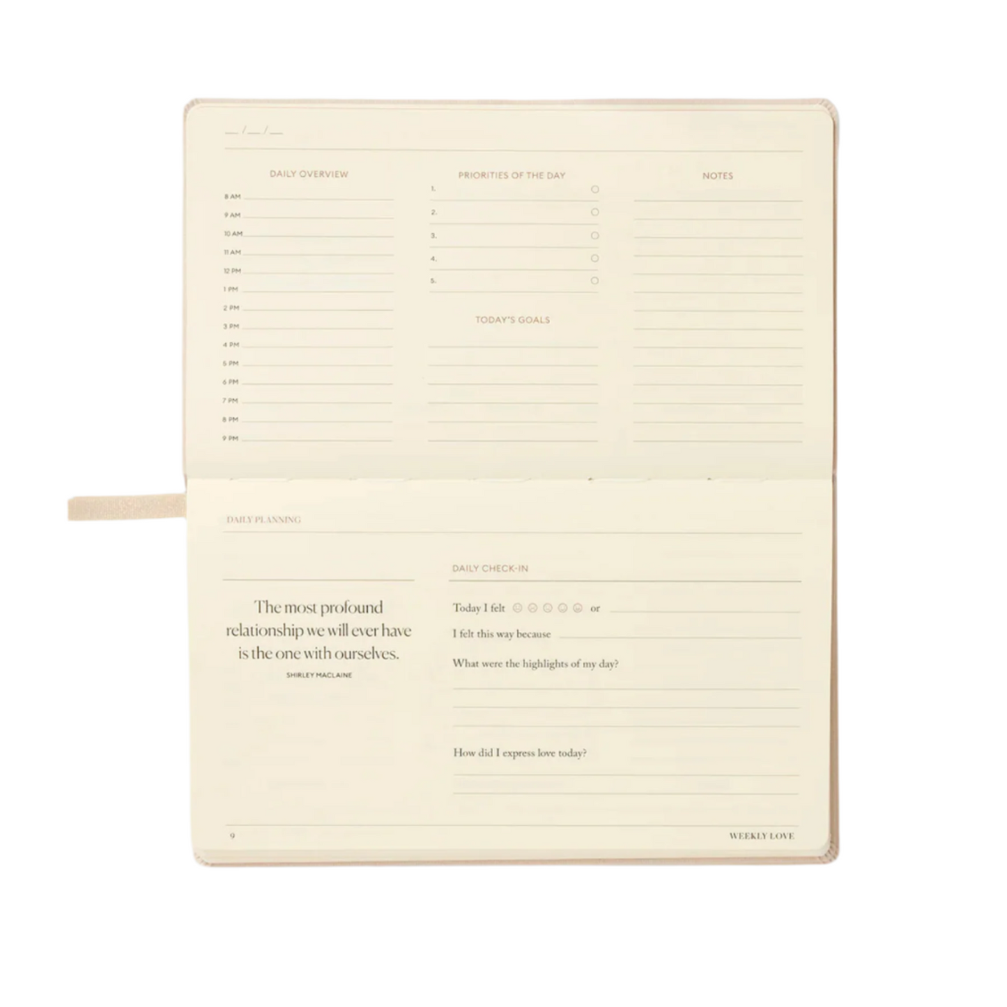 Weekly Love Planner
