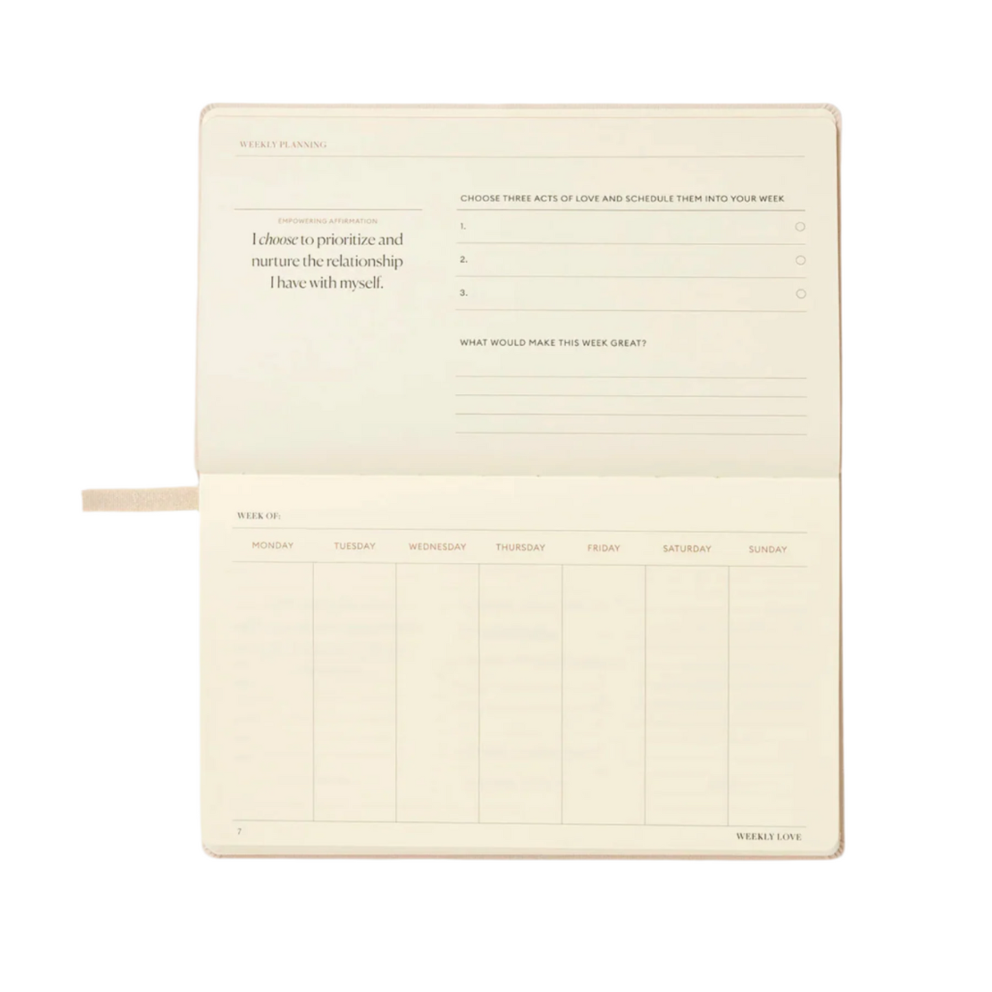 Weekly Relationships Workbook
