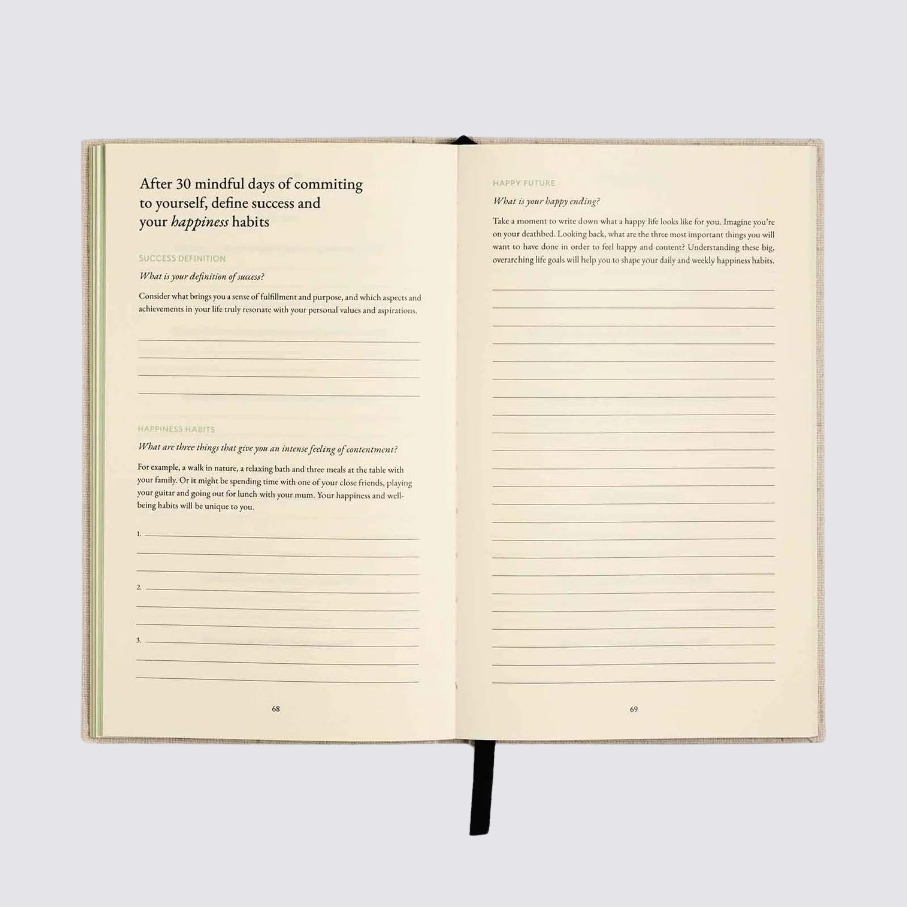 The Three Question Journal - Green