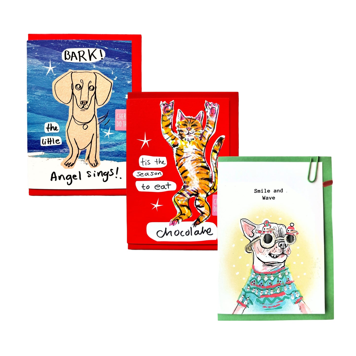 Tis the Season Christmas Cards - Set of Three