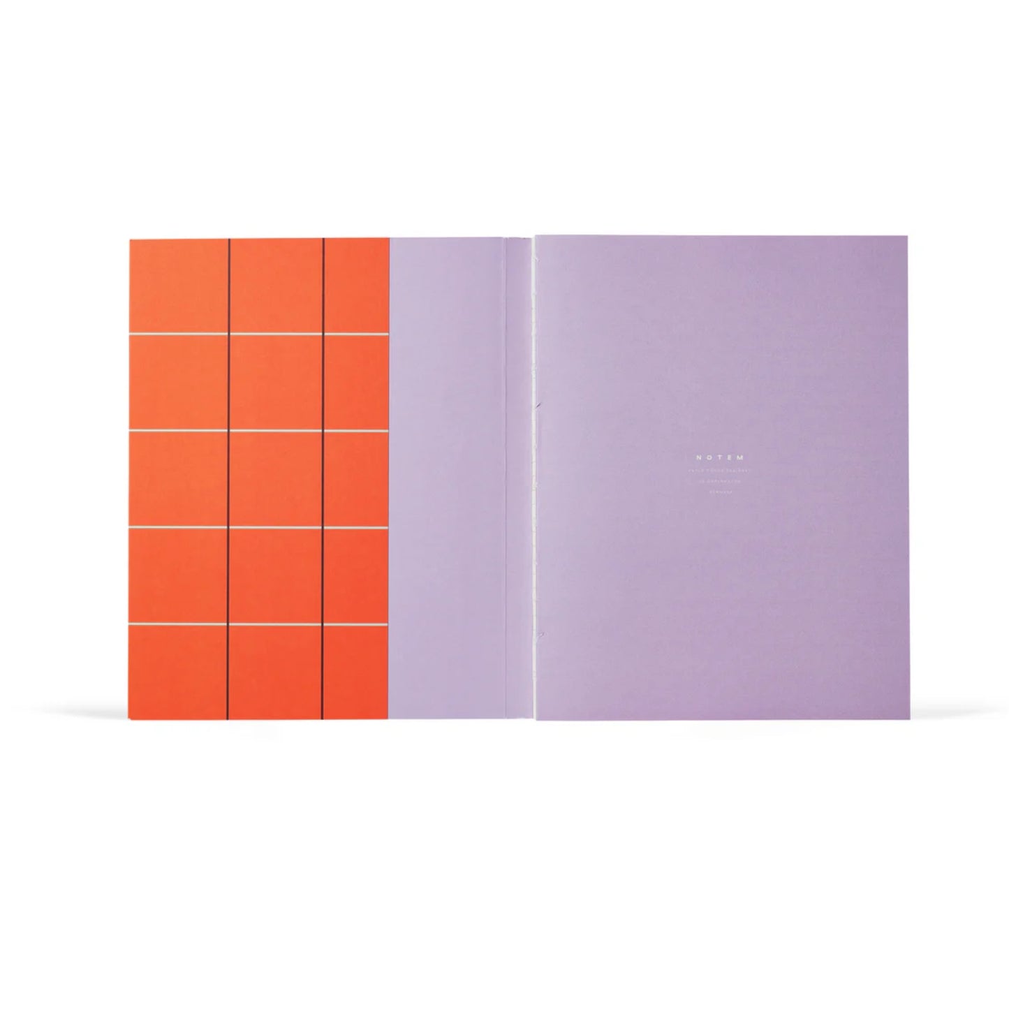 UMA Notebook in Orange Check minim Scandinavian notebook