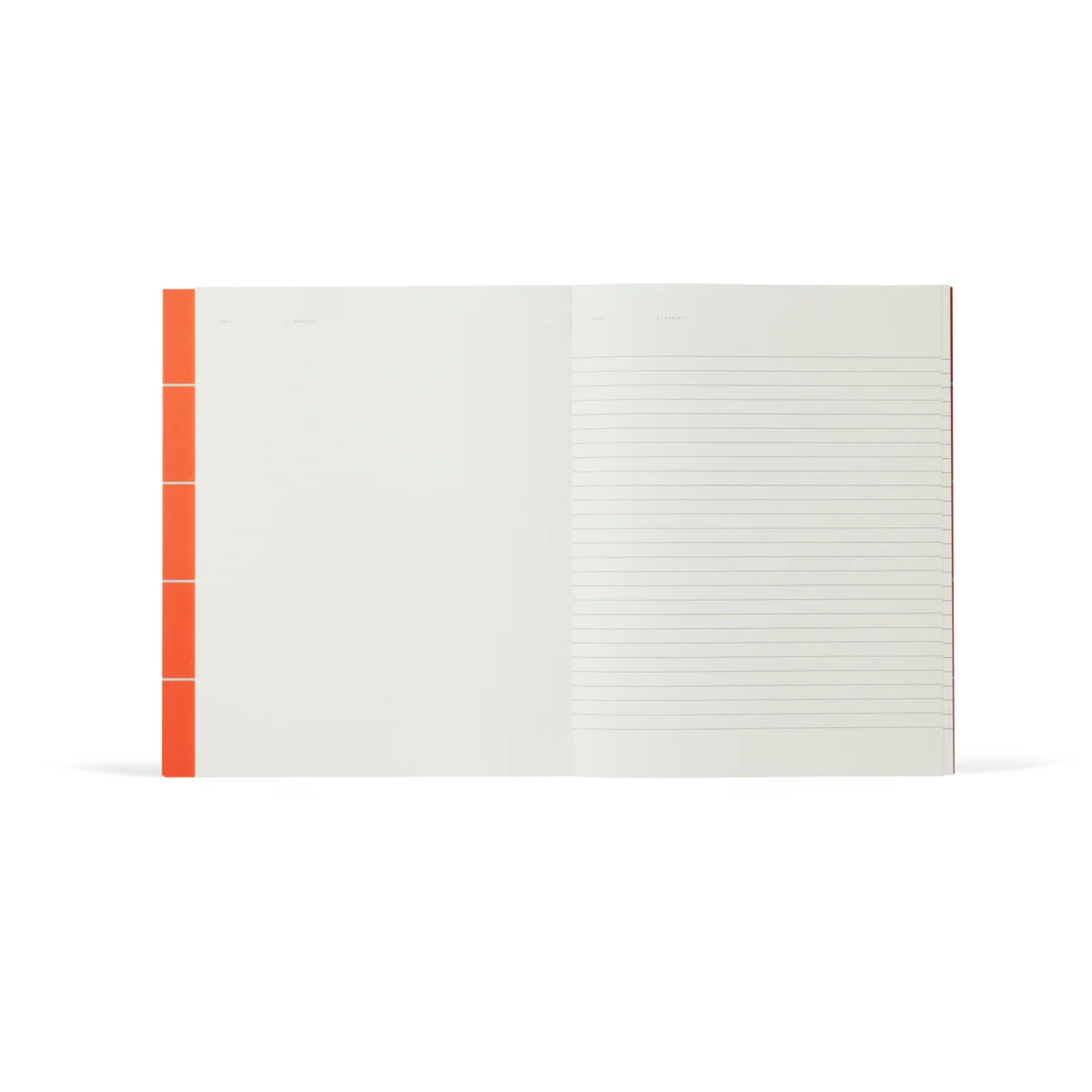 Uma Ruled Notebook - Large / Orange Check