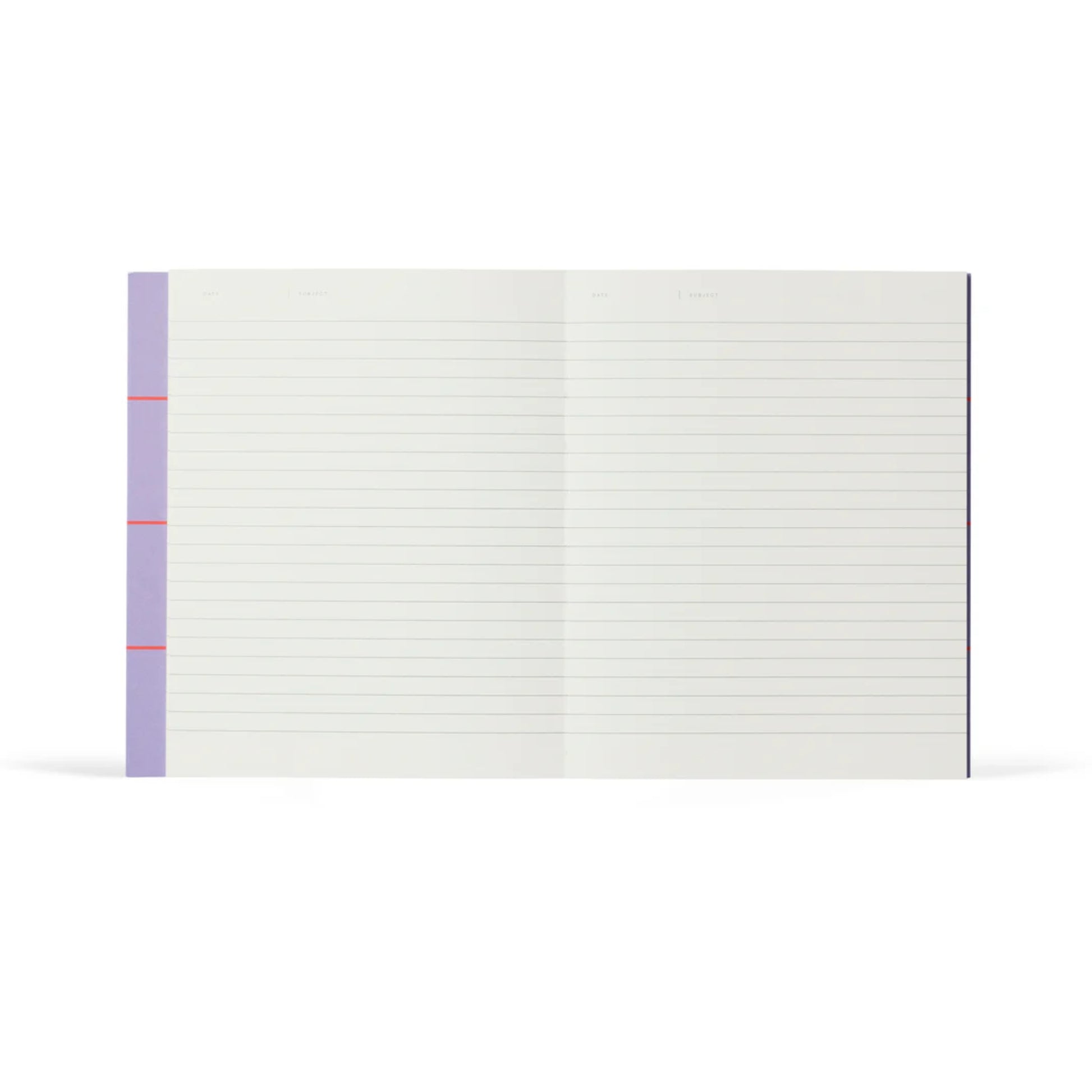 Uma Ruled Notebook  - Medium / Lavender Check
