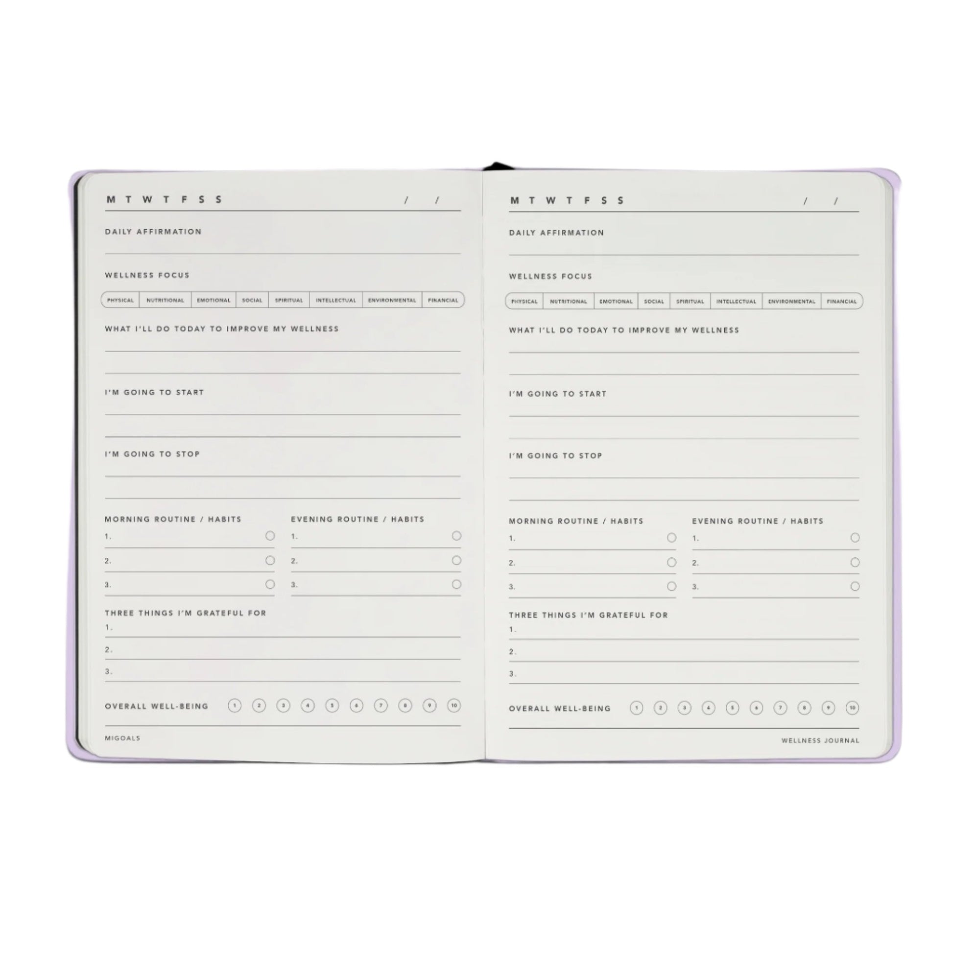 Wellness Journal - Lilac