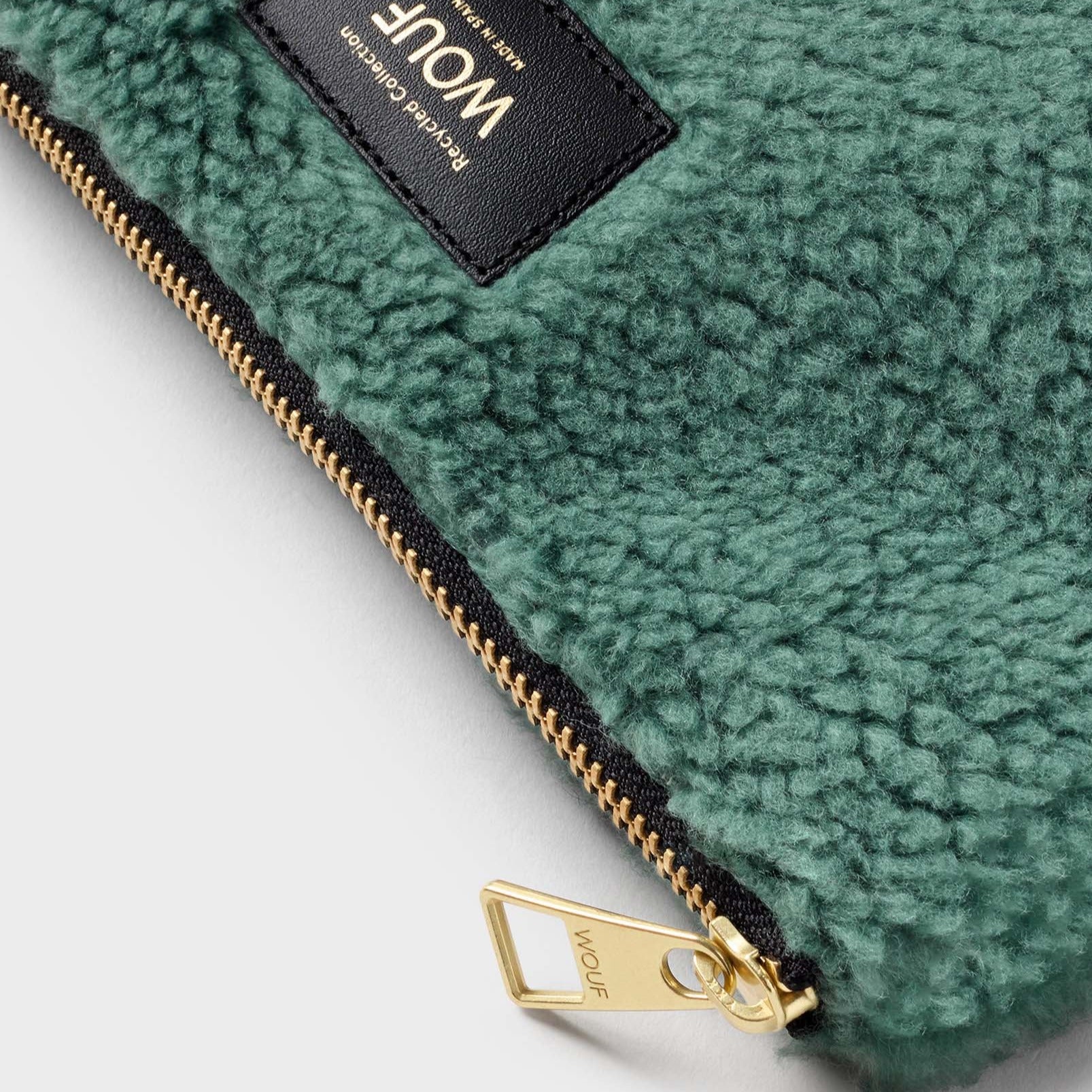 Wouf Large Teddy Pouch - Moss