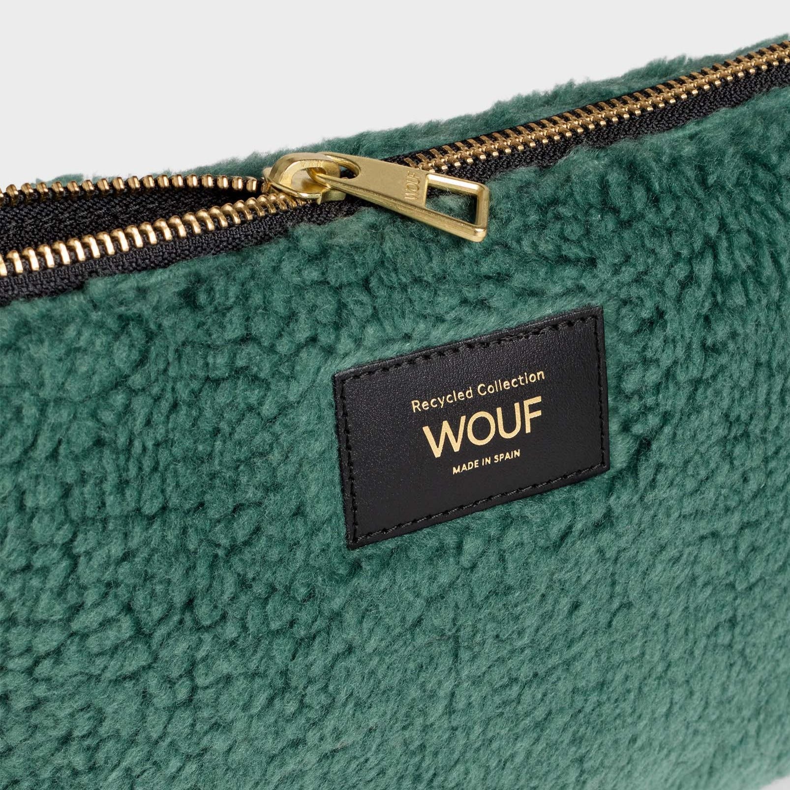 Wouf Large Teddy Pouch - Moss