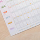 daily planning wall calendar