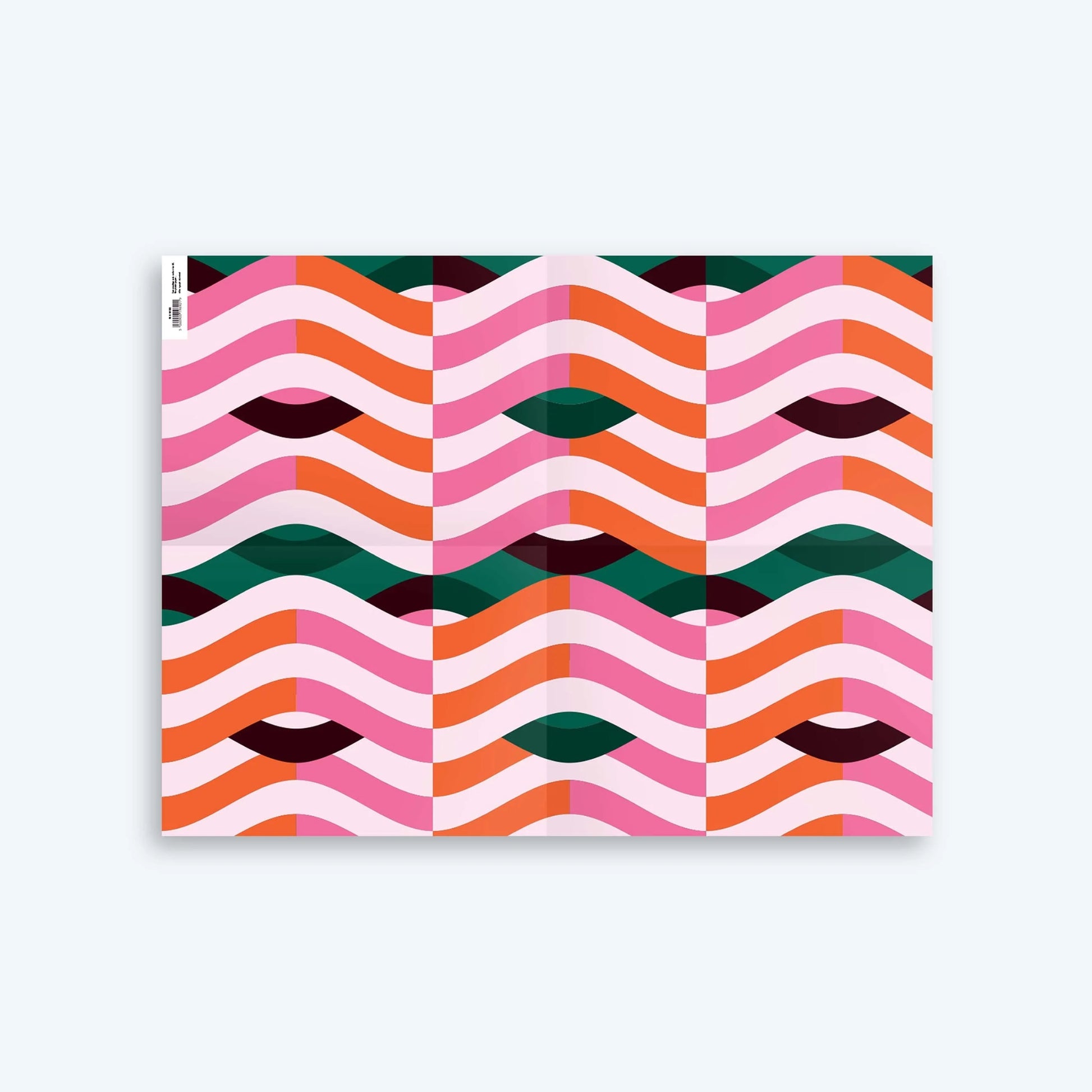 Gift Wrap Sheet - Wave Print