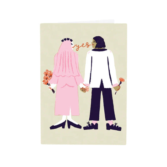 Say Yes Wedding Card