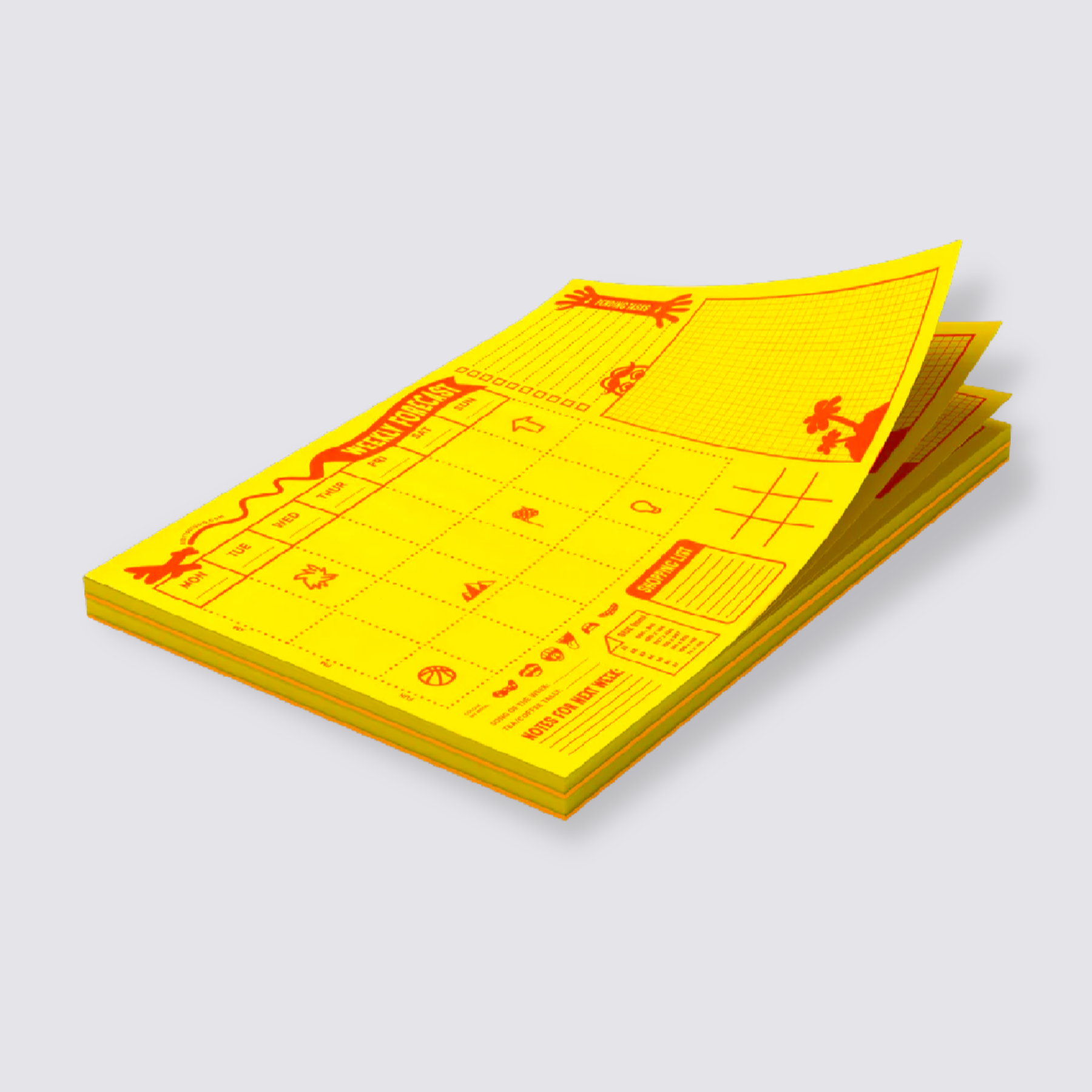 Weekly Desk Pad - Yellow