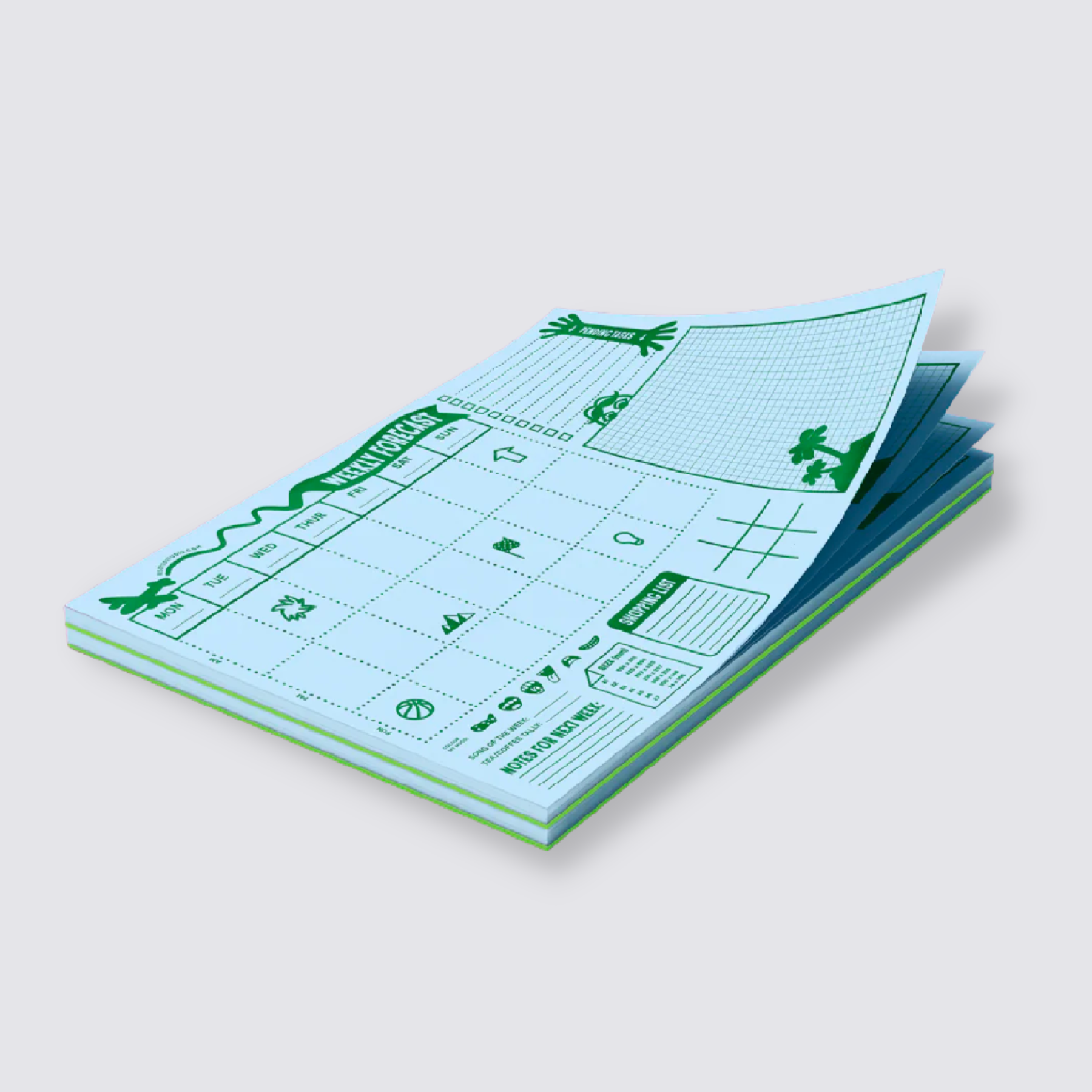 Weekly Desk Pad - Blue