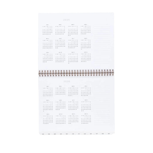 2025 Weekly Task Planner - Charcoal Grey