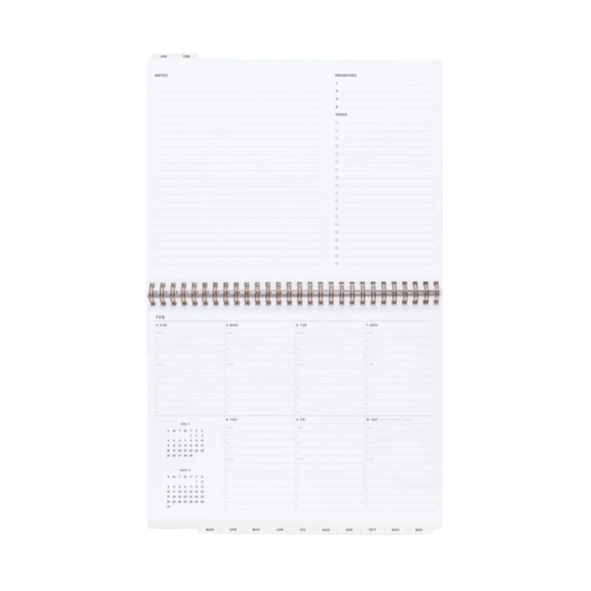 2025 Weekly Task Planner - Fern Green