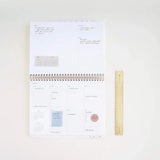 2025 Weekly Task Planner - Cobalt Yellow