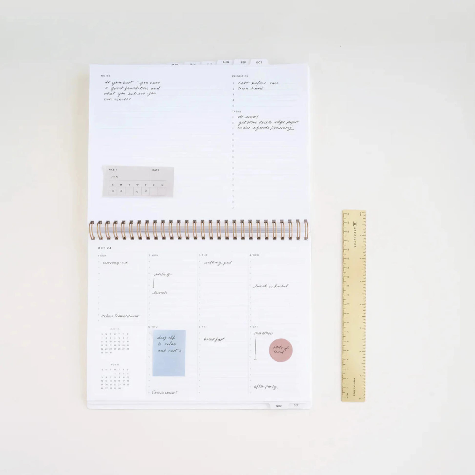 2025 Weekly Task Planner - Fern Green