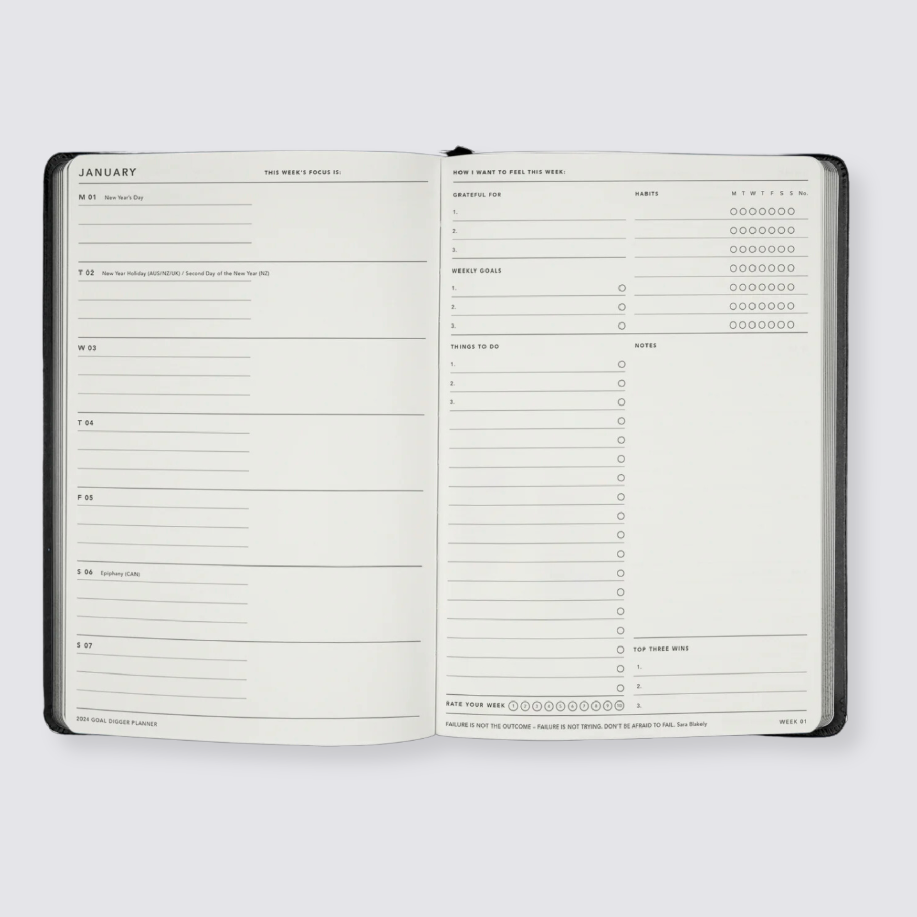 2024 Goal Digger Diary - Bold / Lilac