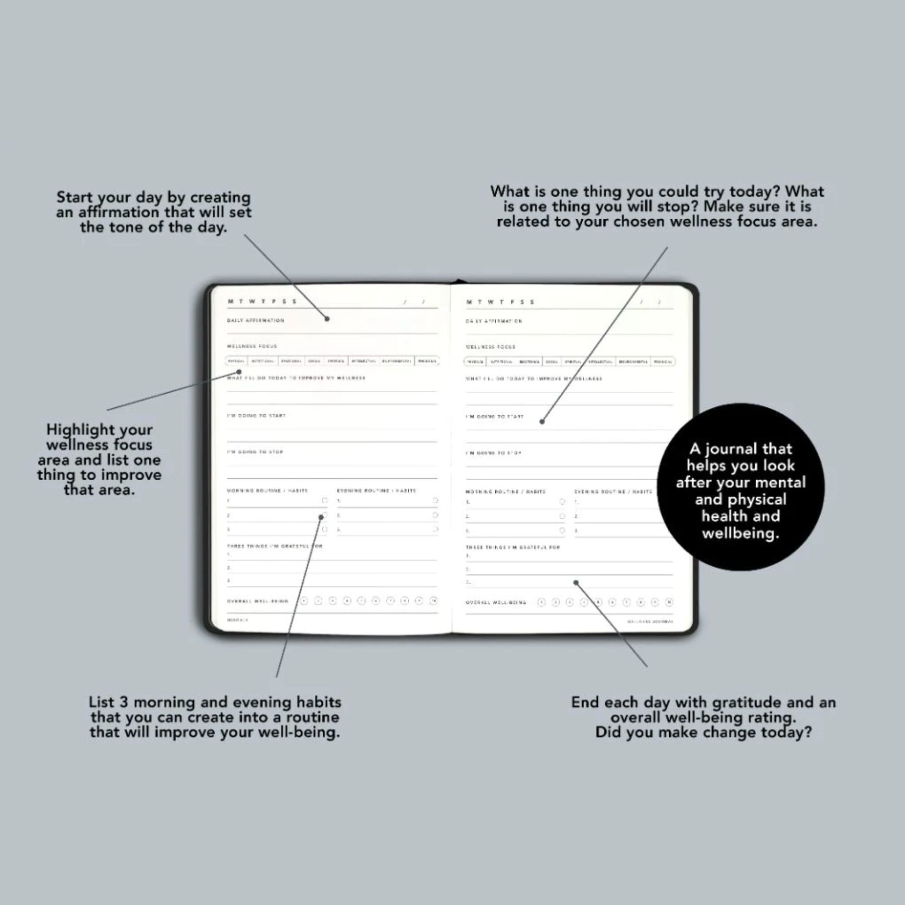 Wellness Journal - Teal