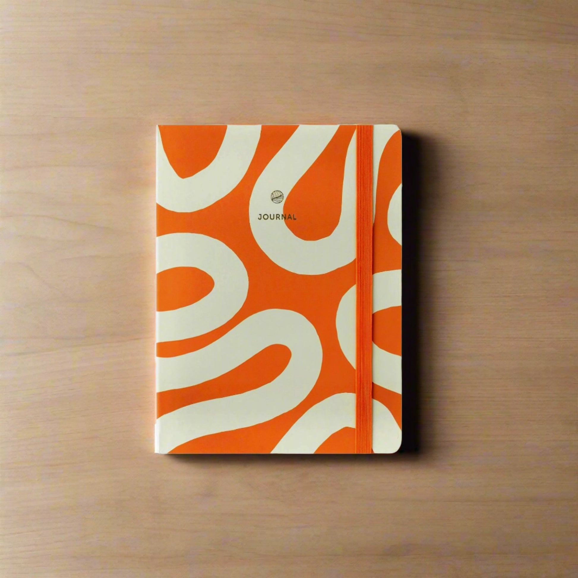 Hardback Notebook - Orange Wiggle